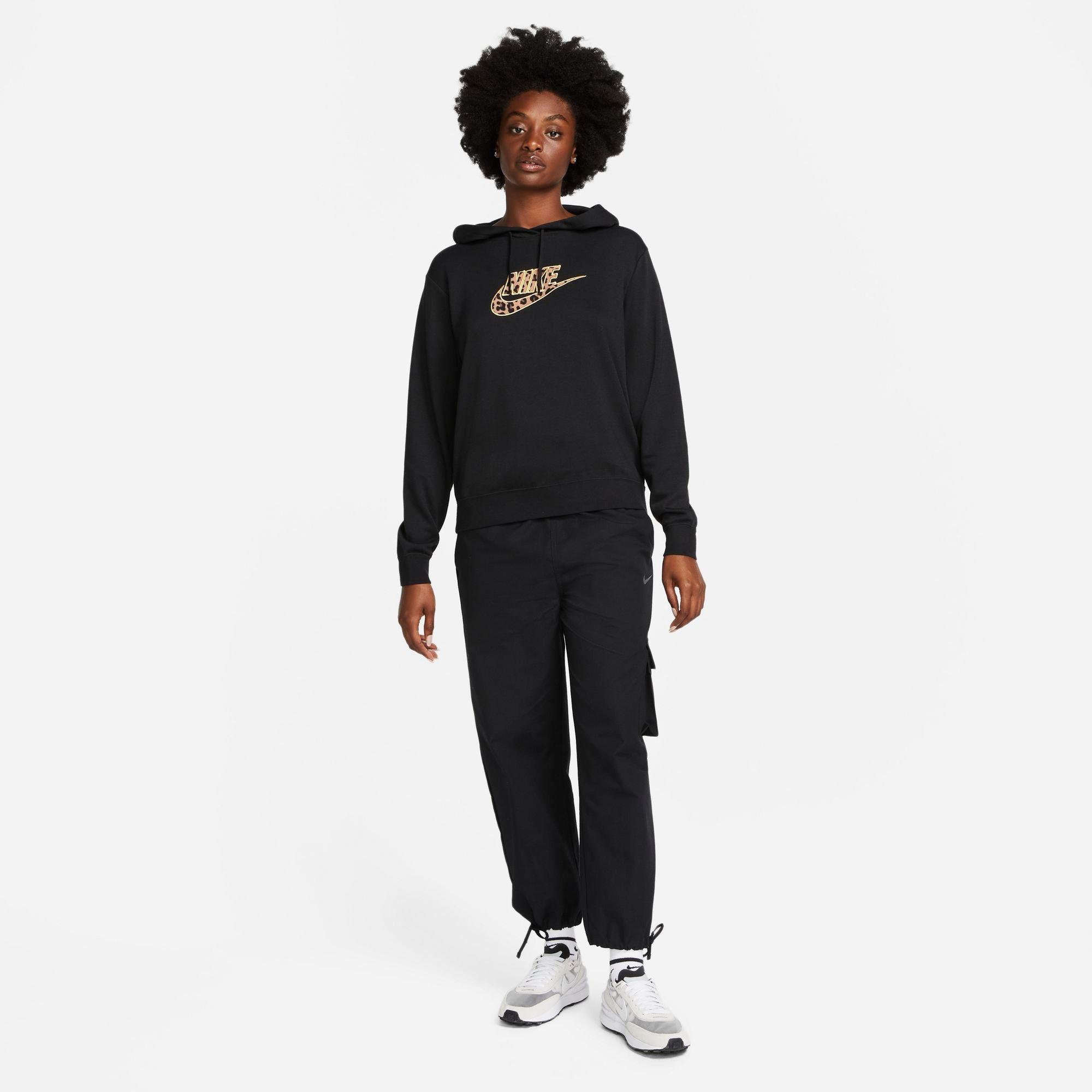 Nike Women s Sportswear Fleece Cheetah Print Pullover Hoodie